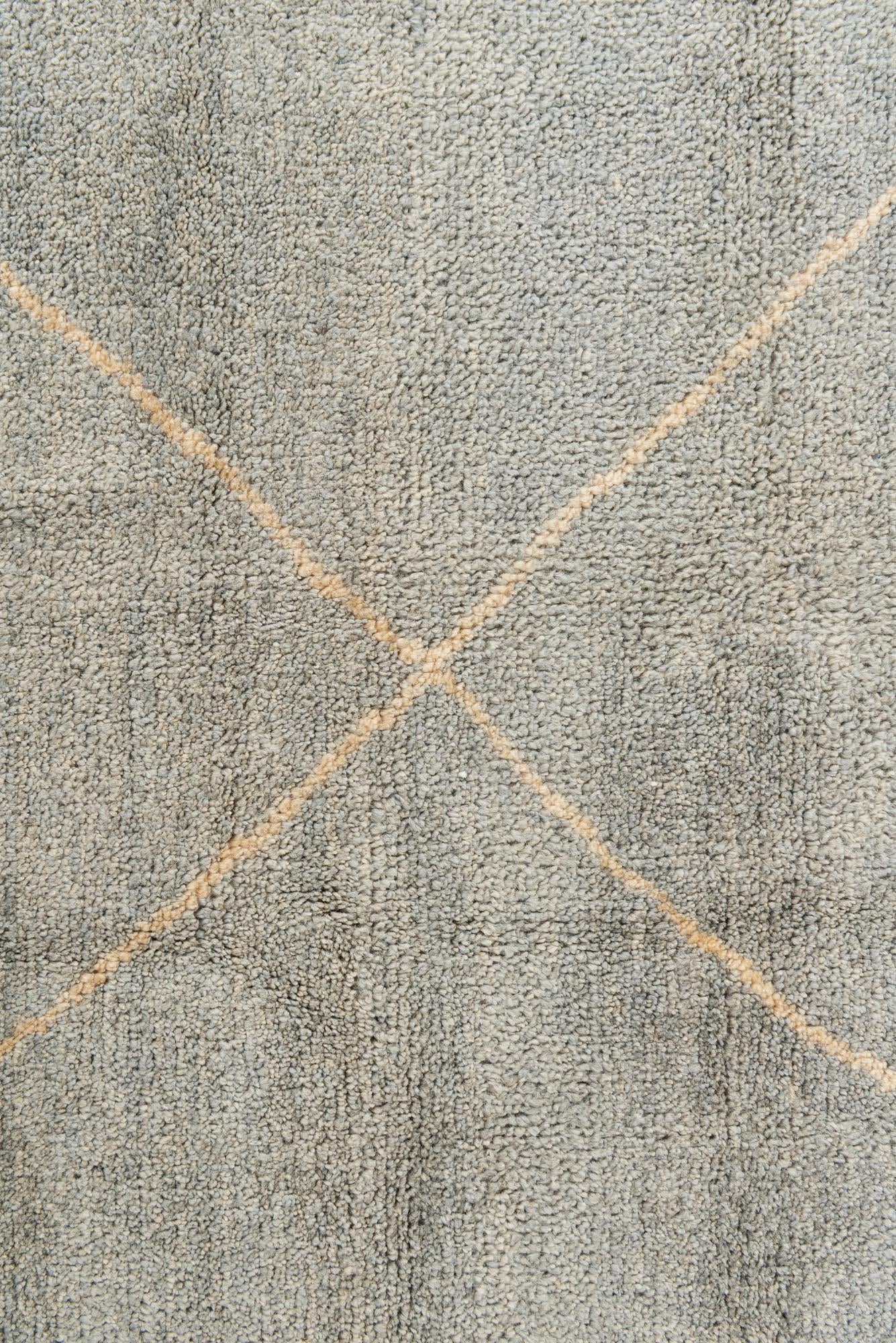 4' 5 x 6' 7 Hand Knotted Moroccan Wool Rug