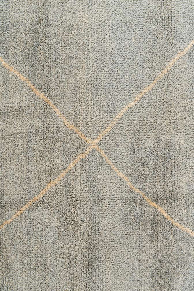 4' 5 x 6' 7 Hand Knotted Moroccan Wool Rug