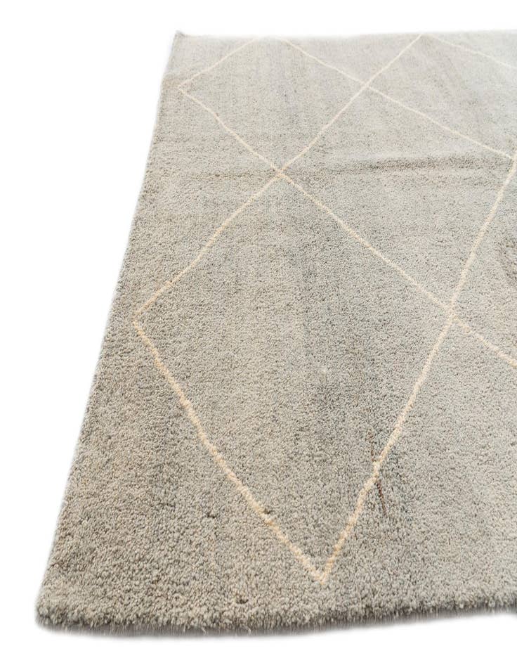 Detail image of 4' 7 x 6' 10  Hand Knotted Moroccan Wool Rug