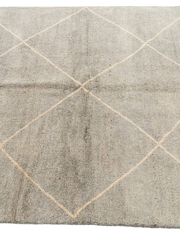 Detail image of 4' 7 x 6' 10  Hand Knotted Moroccan Wool Rug