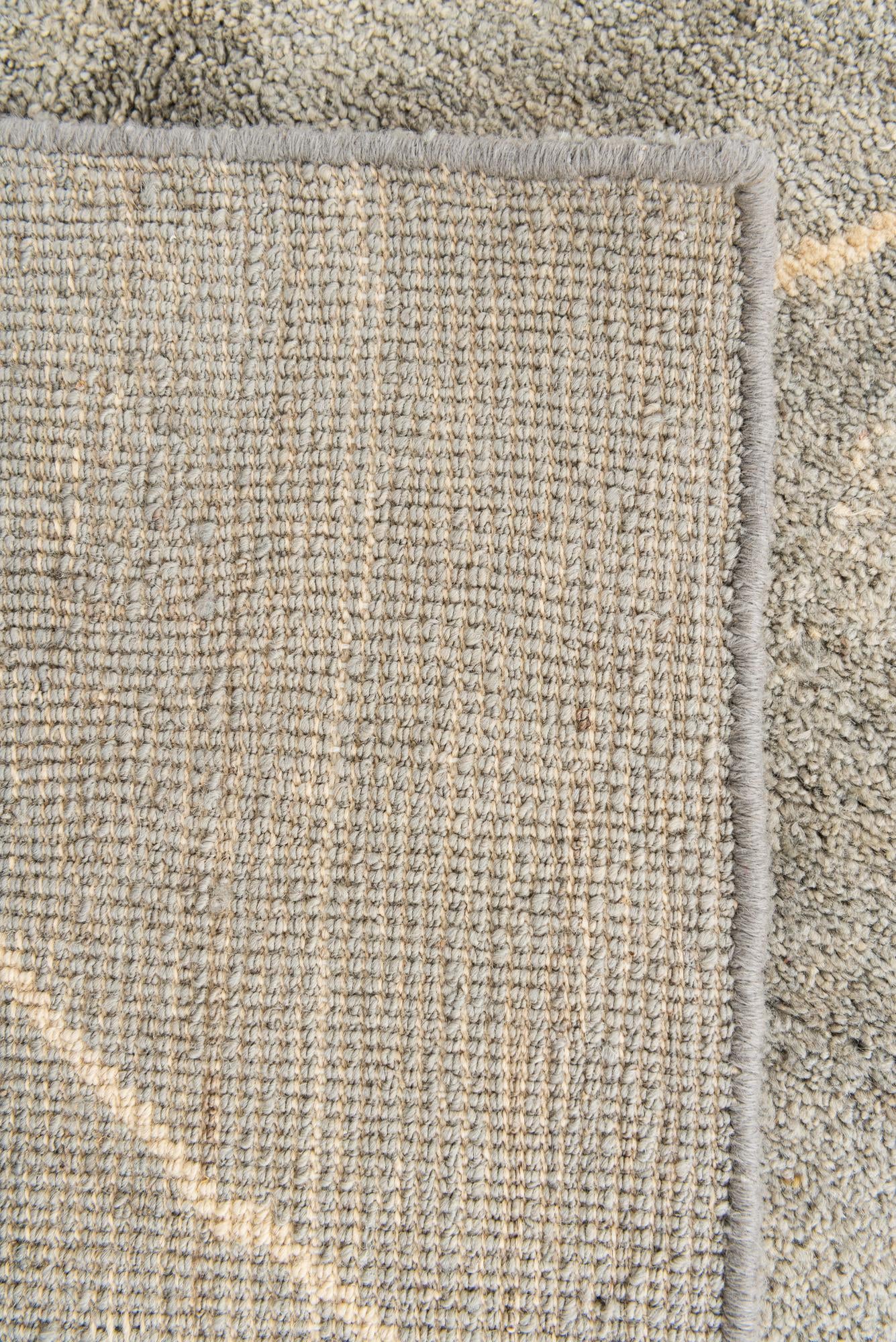 4' 7 x 6' 10 Hand Knotted Moroccan Wool Rug