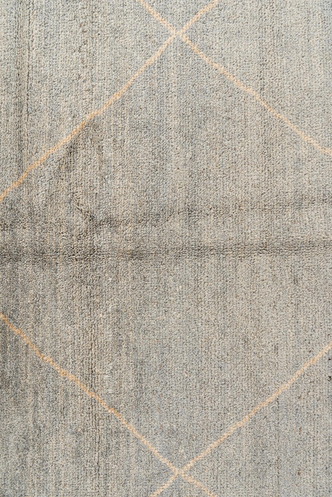 5' 6 x 8' 3 Hand Knotted Moroccan Wool Rug