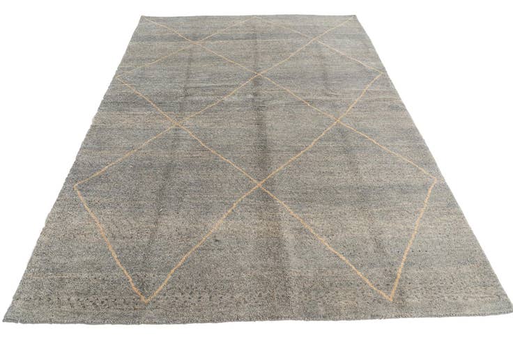 Detail image of 5' 7 x 8' Hand Knotted Moroccan Wool Rug