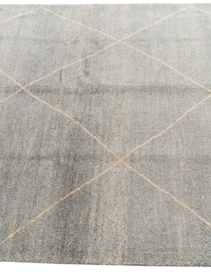 Detail image of 5' 7 x 8'  Hand Knotted Moroccan Wool Rug