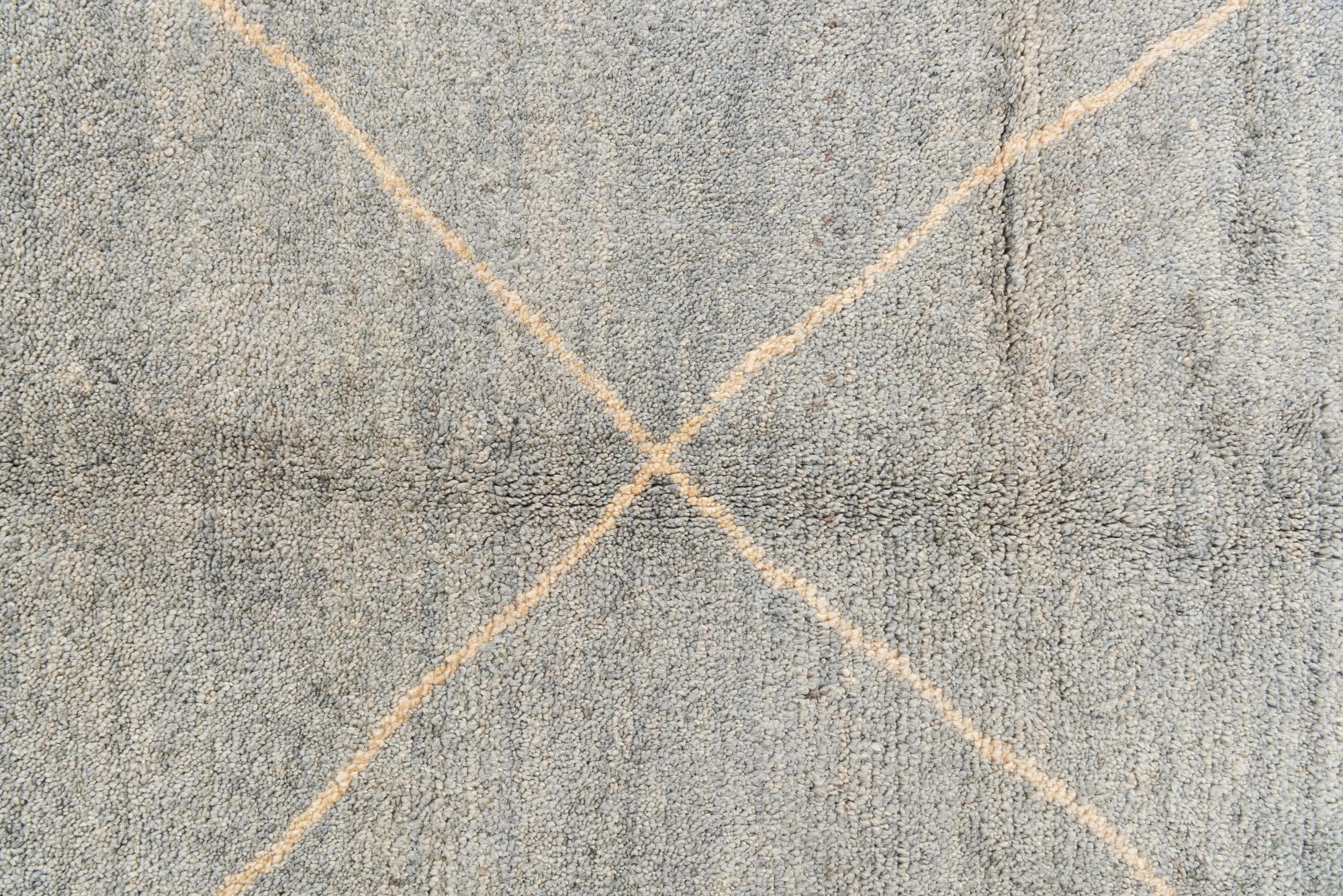 5' 7 x 8' Hand Knotted Moroccan Wool Rug