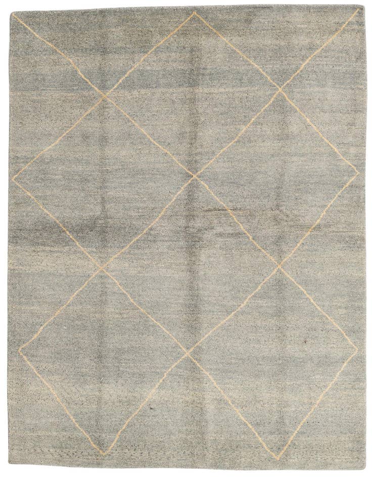 Detail image of 5' 7 x 8' Hand Knotted Moroccan Wool Rug