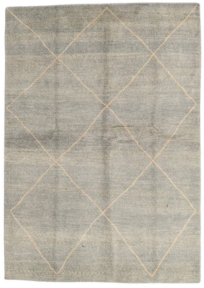 Detail image of 5' 7 x 8' Hand Knotted Moroccan Wool Rug