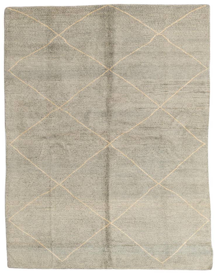Detail image of 5' 7 x 8' 7 Hand Knotted Moroccan Wool Rug