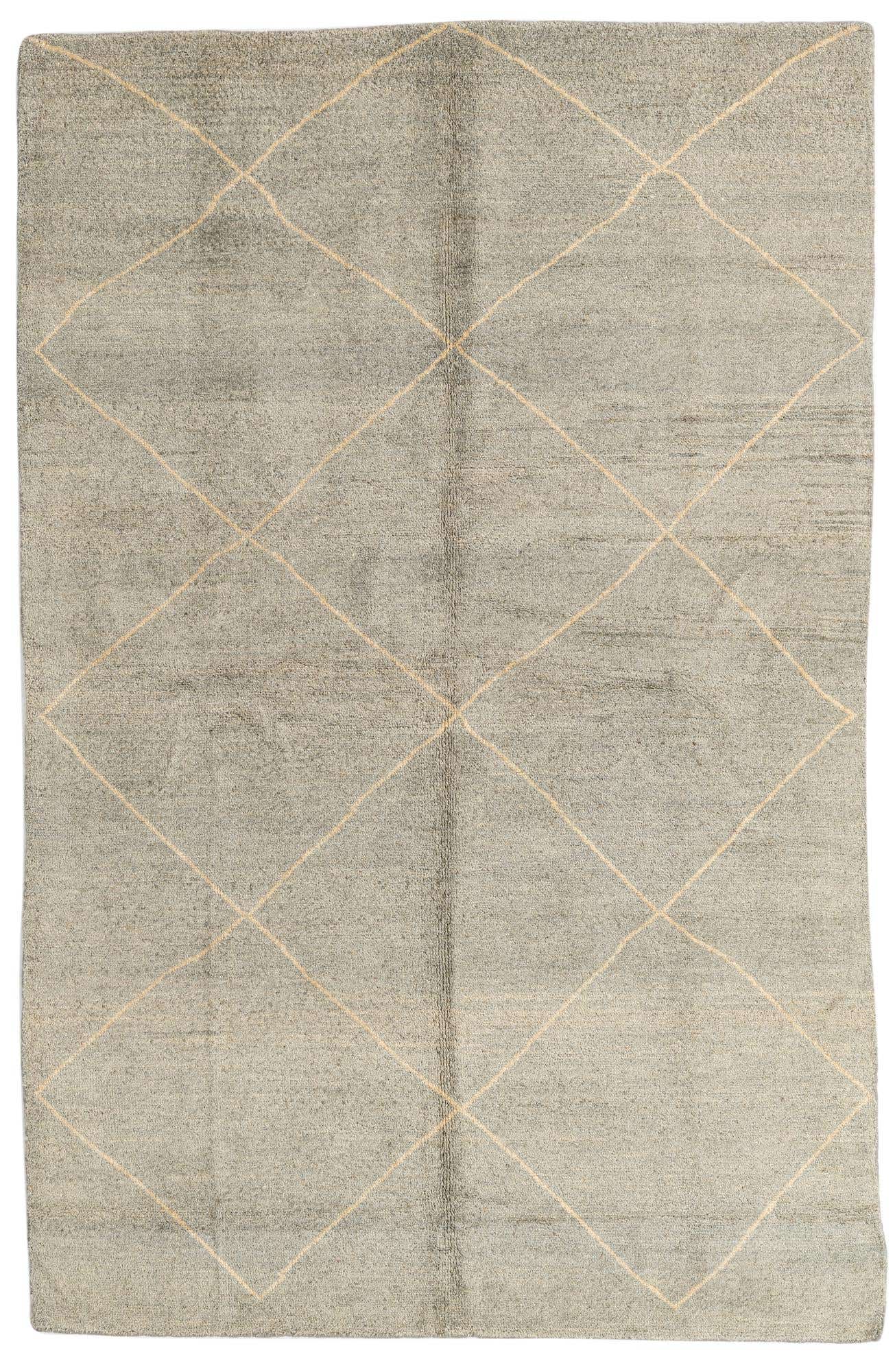 5' 7 x 8' 7 Hand Knotted Moroccan Wool Rug