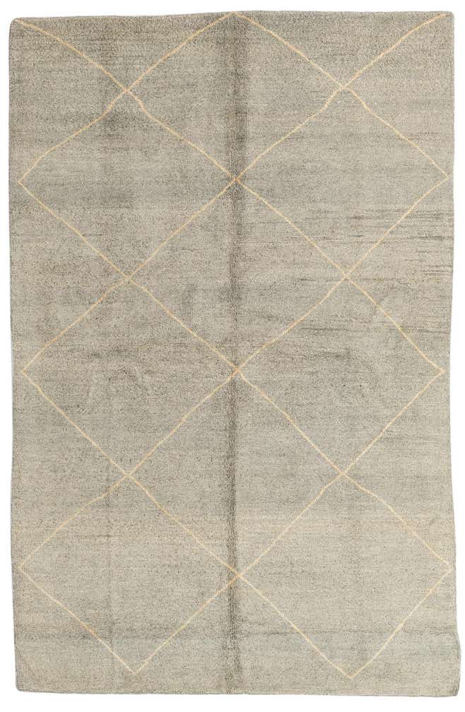 5' 7 x 8' 7 Hand Knotted Moroccan Wool Rug
