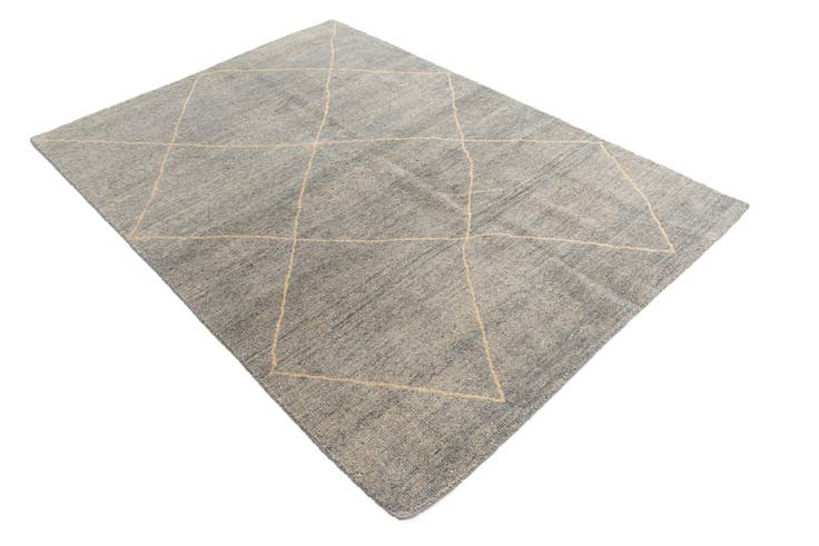 Detail image of 4' 8 x 6' 7 Hand Knotted Moroccan Wool Rug