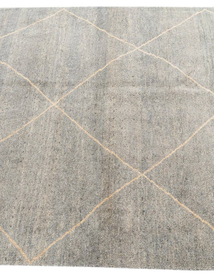 Detail image of 4' 8 x 6' 7  Hand Knotted Moroccan Wool Rug