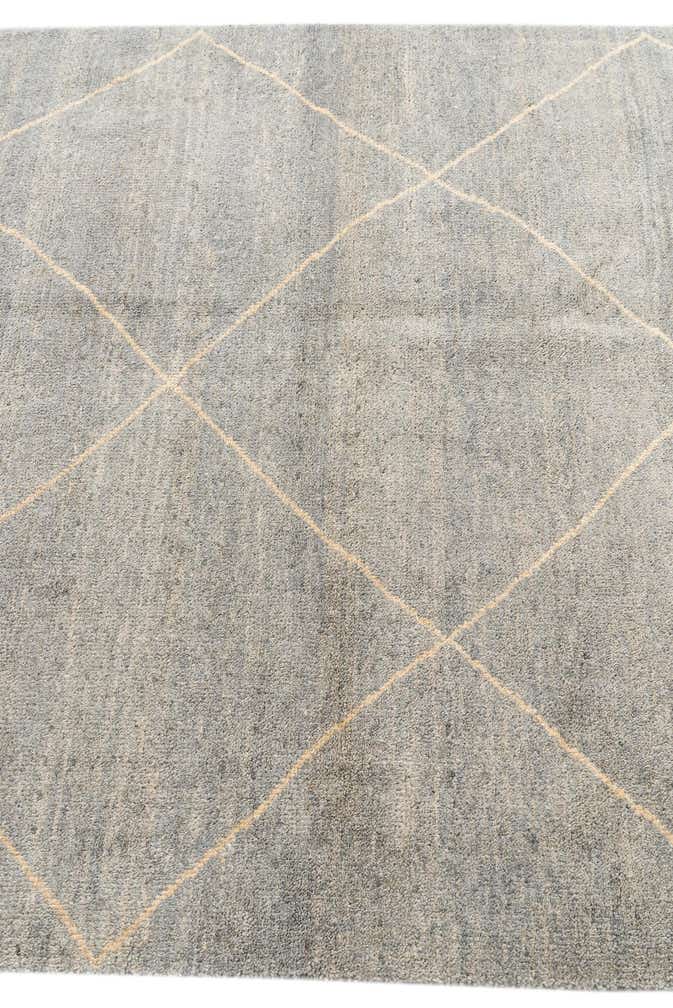 4' 8 x 6' 7 Hand Knotted Moroccan Wool Rug