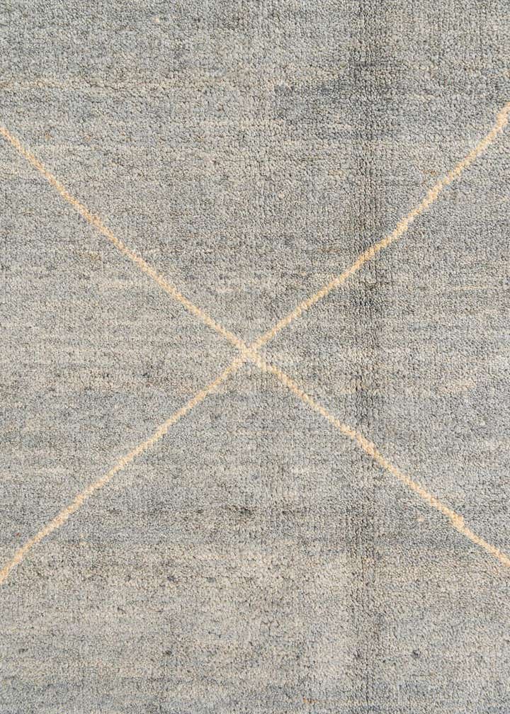 4' 8 x 6' 7 Hand Knotted Moroccan Wool Rug