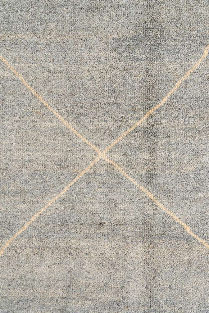 4' 8 x 6' 7 Hand Knotted Moroccan Wool Rug