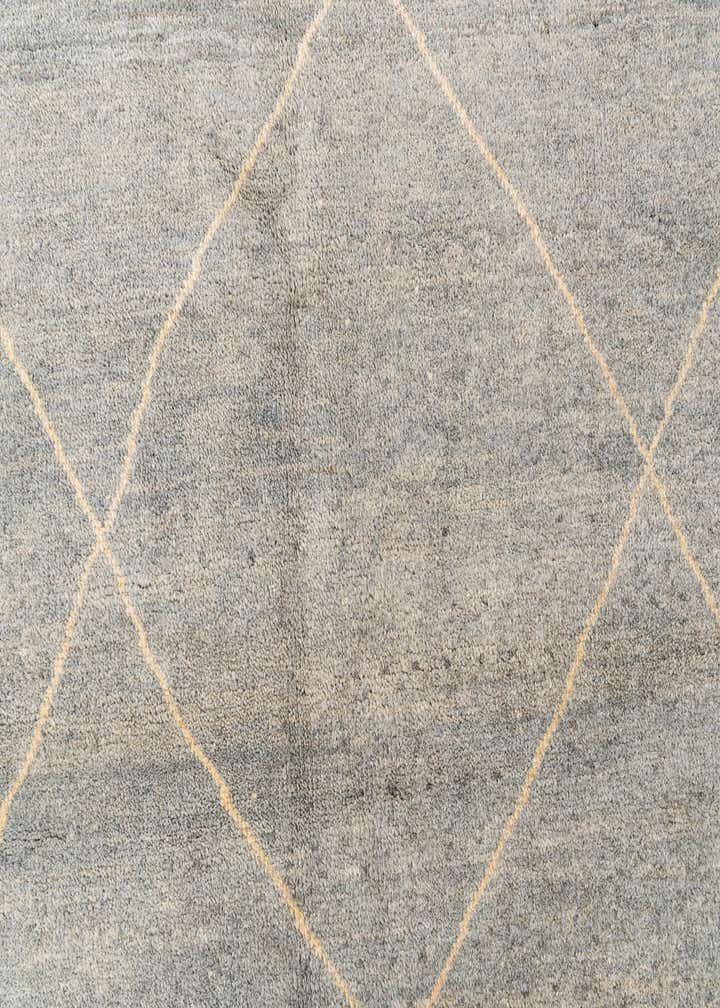 4' 8 x 6' 7 Hand Knotted Moroccan Wool Rug