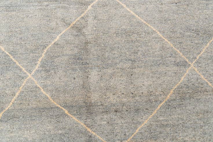 Detail image of 4' 8 x 6' 7 Hand Knotted Moroccan Wool Rug