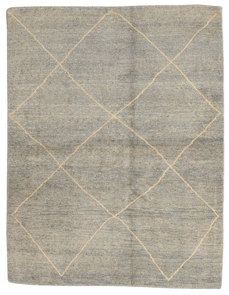 Detail image of 4' 8 x 6' 7 Hand Knotted Moroccan Wool Rug
