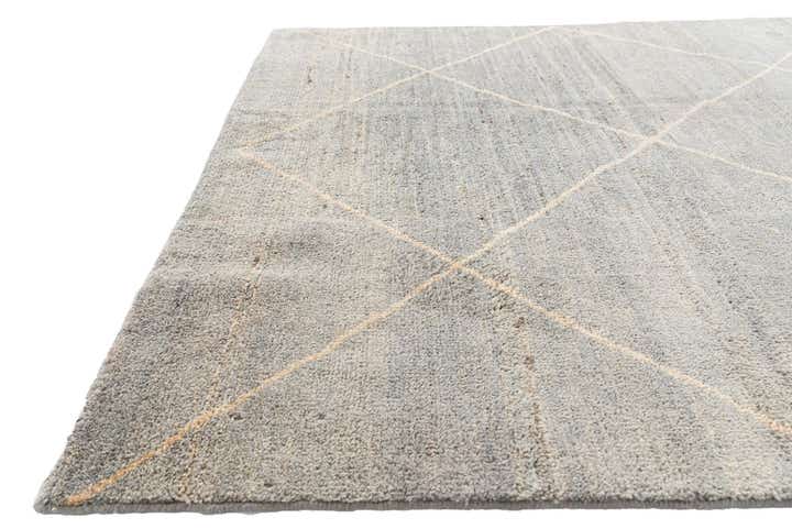 4' 6 x 6' 9 Hand Knotted Moroccan Wool Rug