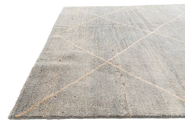 Detail image of 4' 6 x 6' 9 Hand Knotted Moroccan Wool Rug