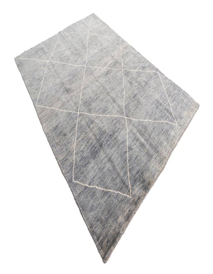 Detail image of 5' 6 x 7' 10  Hand Knotted Moroccan Wool Rug