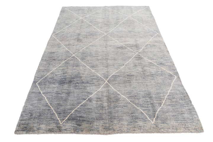 170cm x 240cm Handgeknüpft Marokkanisch Wolle Teppich