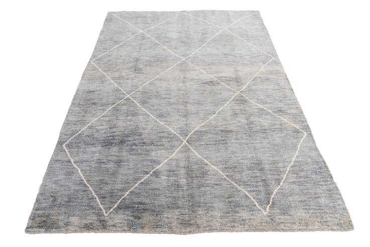 Detailansicht von 170cm x 240cm Handgeknüpft Marokkanisch Wolle Teppich