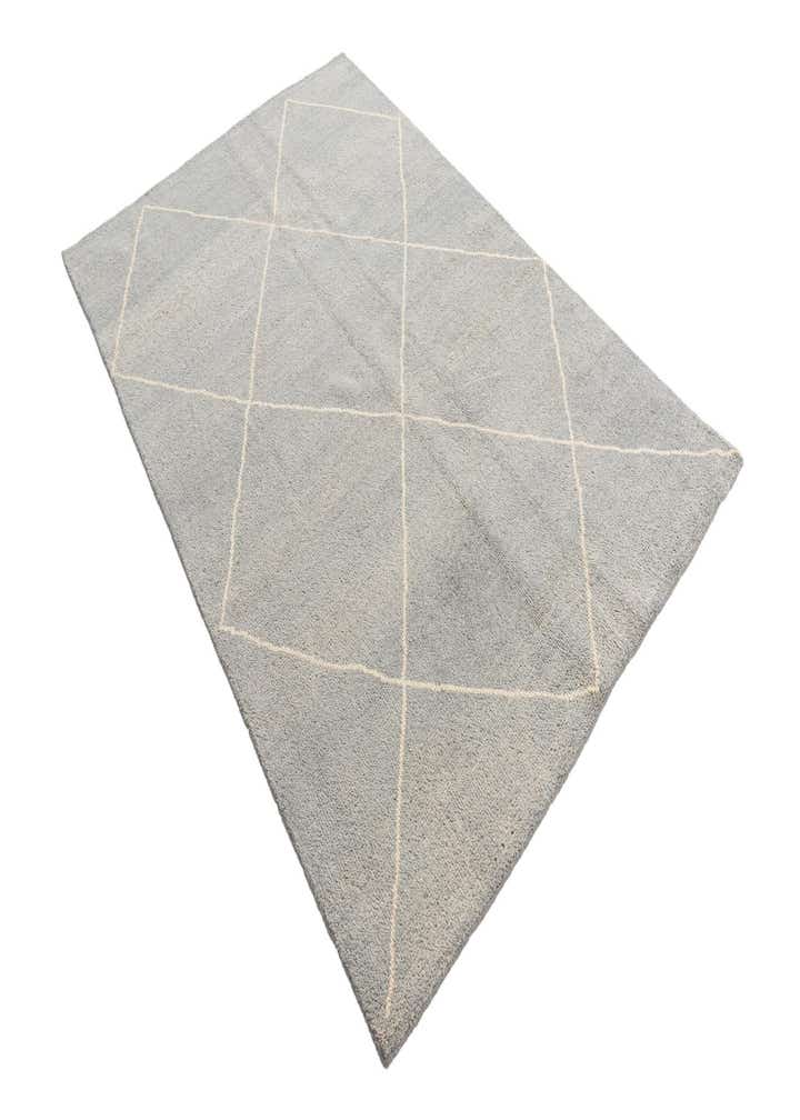 4' 6 x 6' 8 Hand Knotted Moroccan Wool Rug