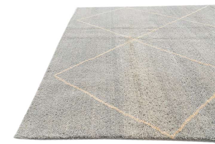 4' 6 x 6' 8 Hand Knotted Moroccan Wool Rug