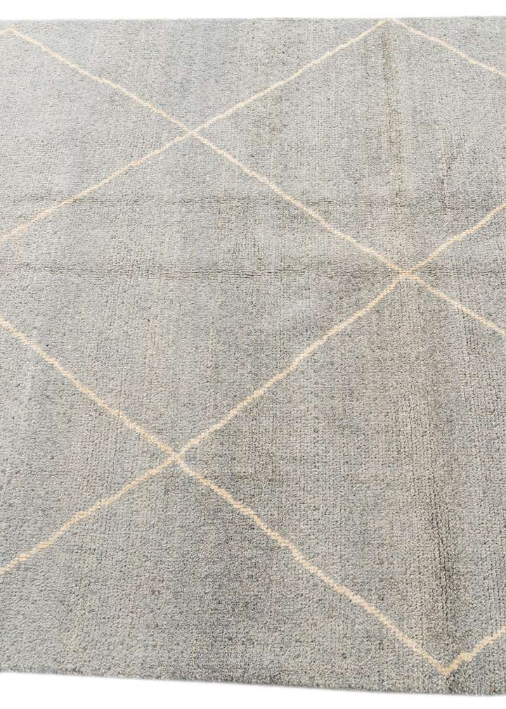 4' 6 x 6' 8 Hand Knotted Moroccan Wool Rug