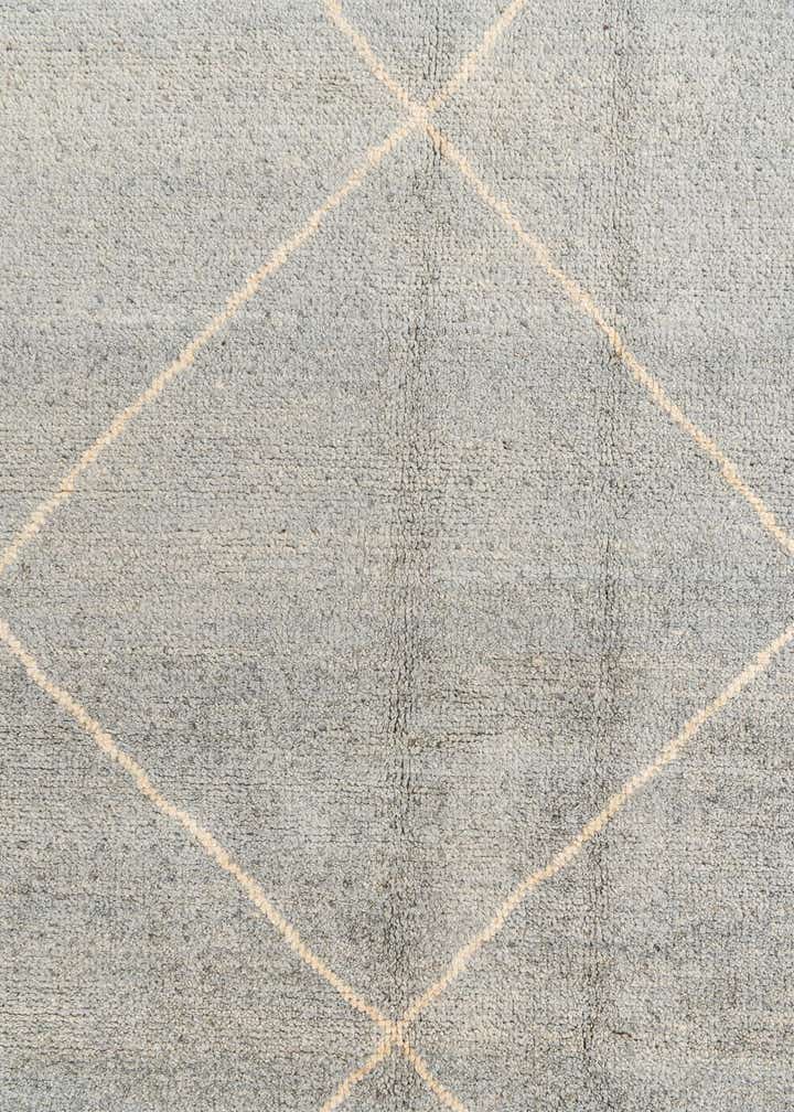 4' 6 x 6' 8 Hand Knotted Moroccan Wool Rug