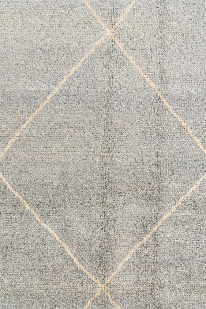 4' 6 x 6' 8 Hand Knotted Moroccan Wool Rug