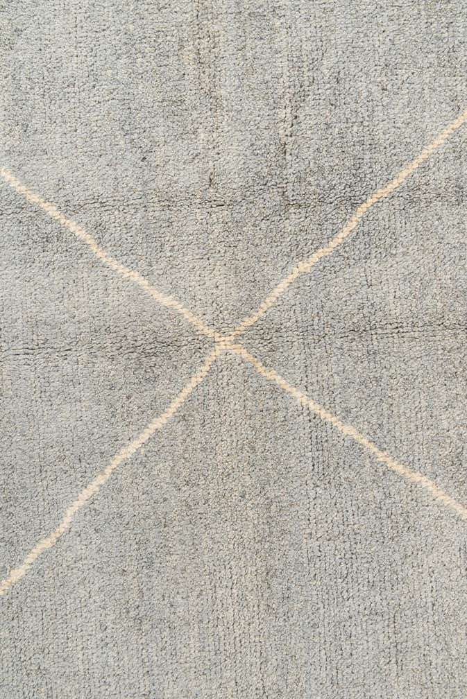 4' 6 x 6' 8 Hand Knotted Moroccan Wool Rug