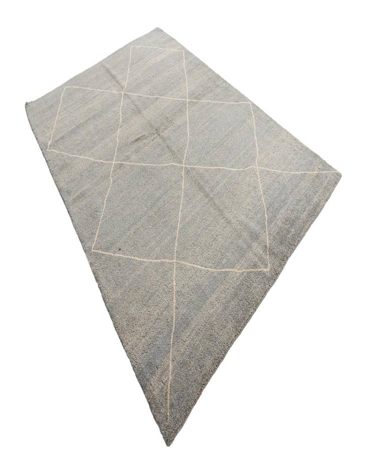 Detail image of 5' 7 x 8'  Hand Knotted Moroccan Wool Rug