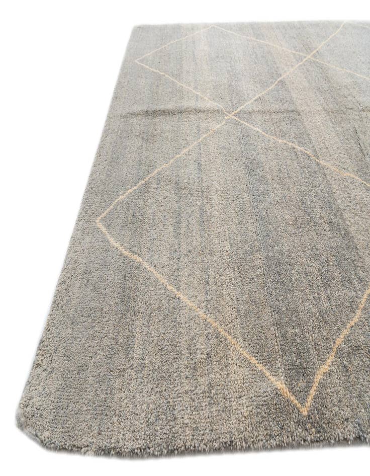 Detail image of 5' 7 x 8'  Hand Knotted Moroccan Wool Rug