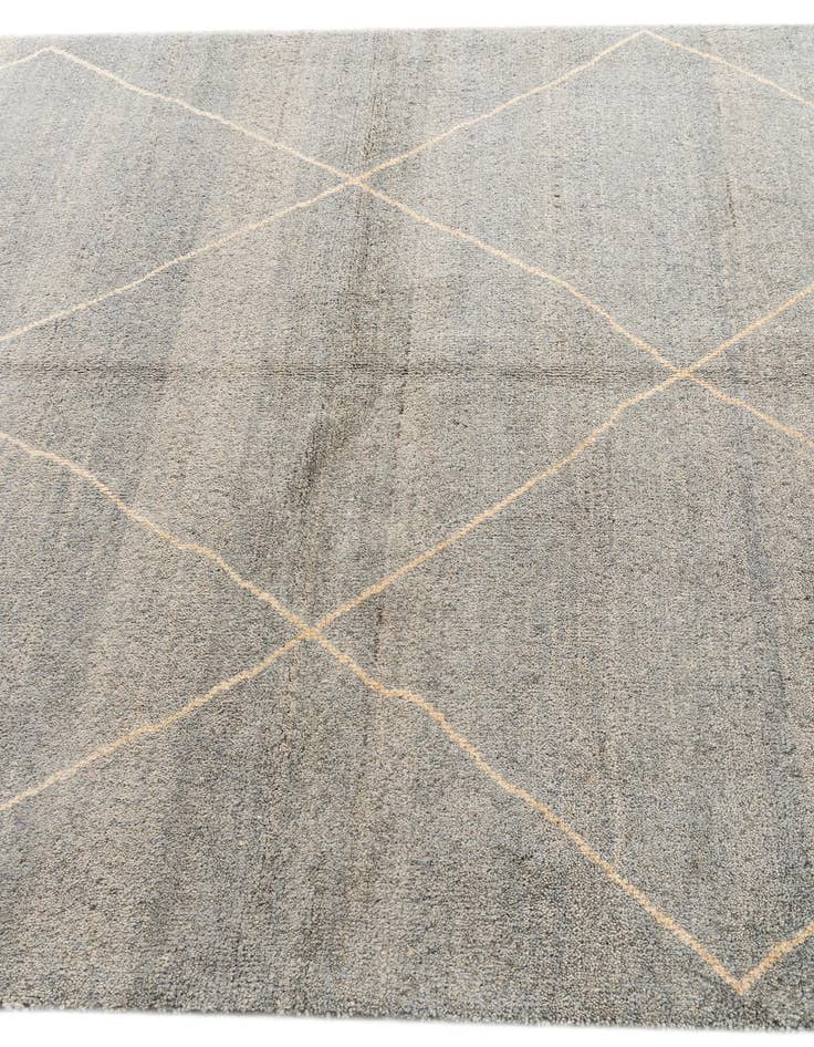 Detail image of 5' 7 x 8'  Hand Knotted Moroccan Wool Rug