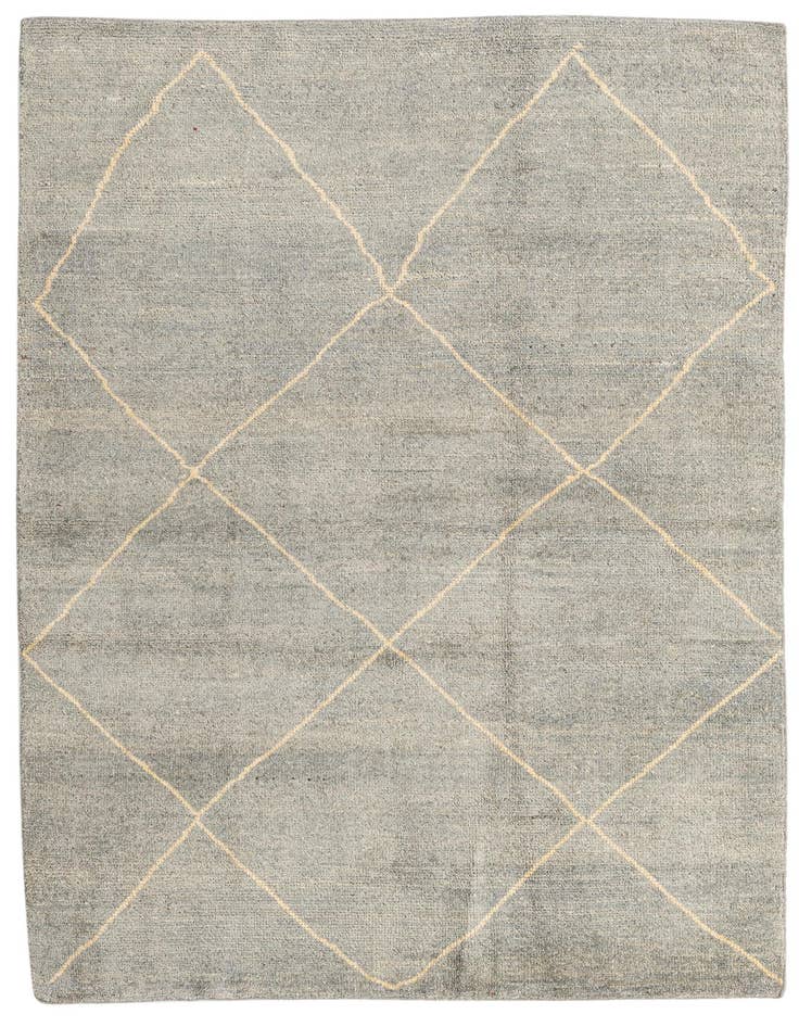 Detail image of 4' 5 x 6' 8 Hand Knotted Moroccan Wool Rug
