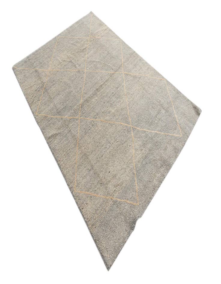 Detail image of 4' 7 x 6' 9 Hand Knotted Moroccan Wool Rug