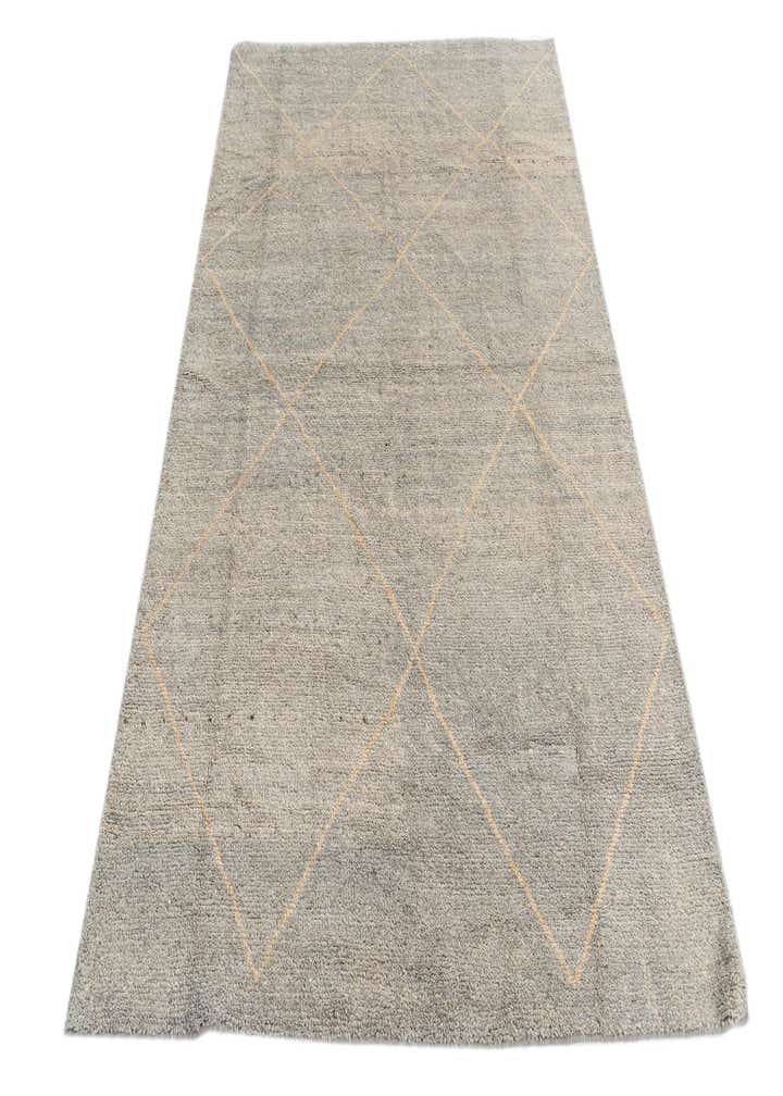4' 7 x 6' 9 Hand Knotted Moroccan Wool Rug