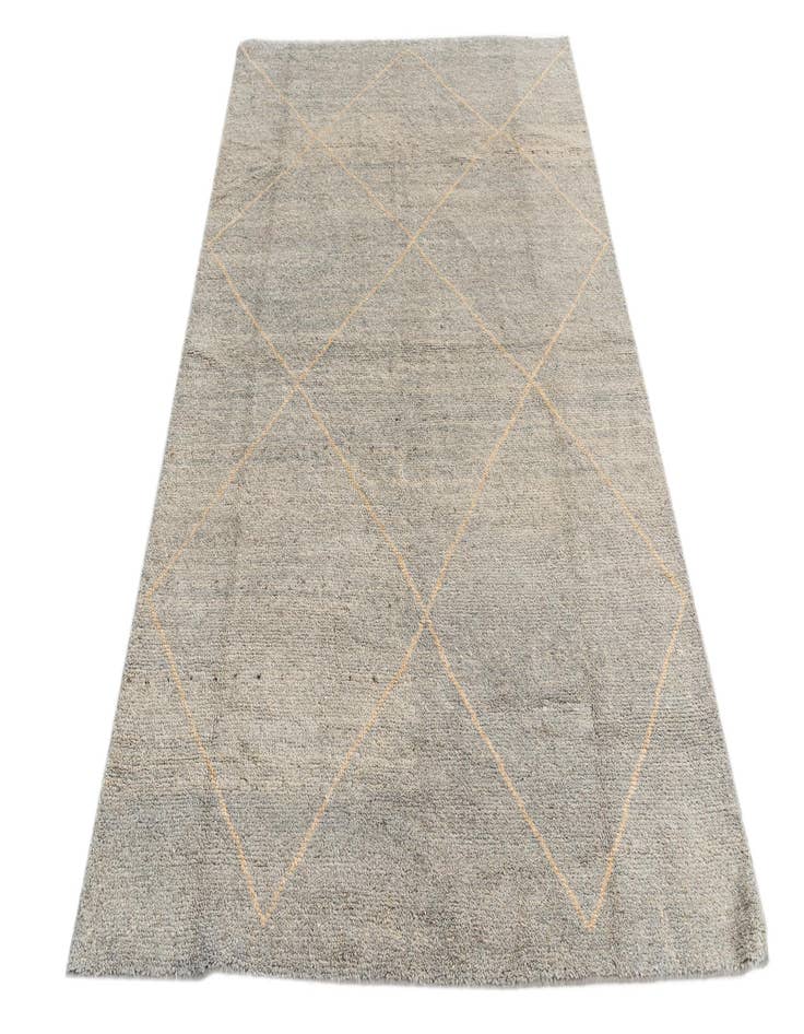 Detail image of 4' 7 x 6' 9 Hand Knotted Moroccan Wool Rug
