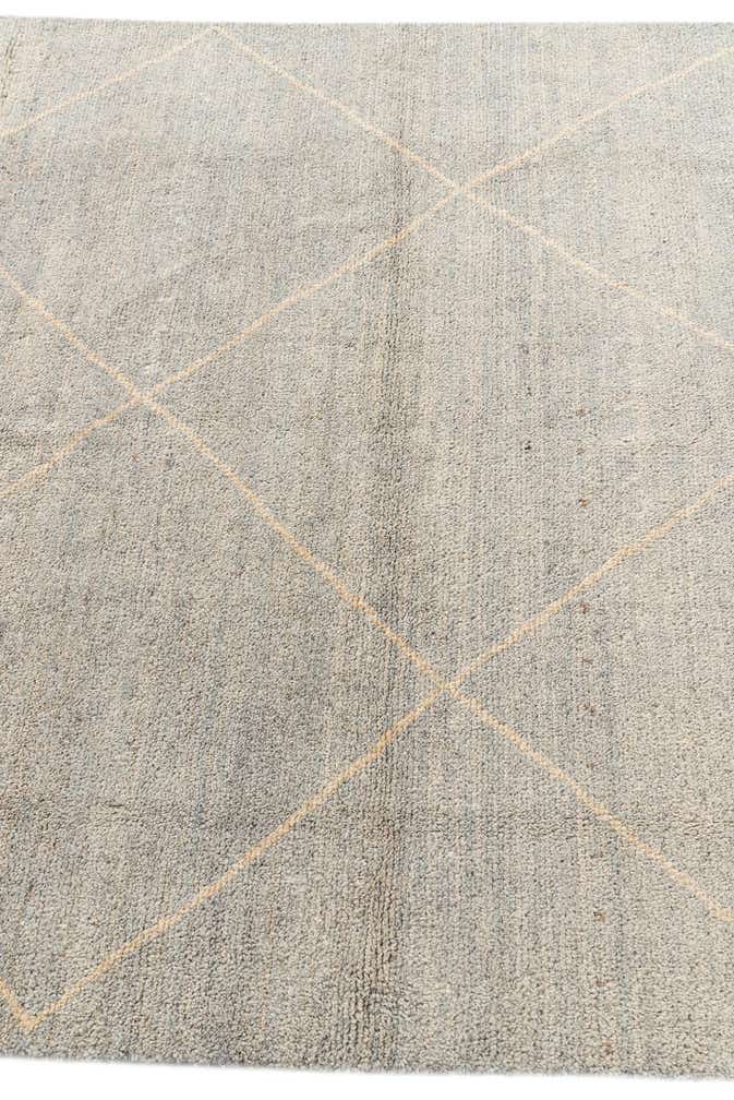 4' 7 x 6' 9 Hand Knotted Moroccan Wool Rug