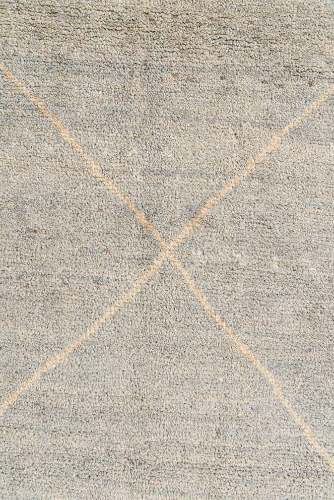 4' 7 x 6' 9 Hand Knotted Moroccan Wool Rug