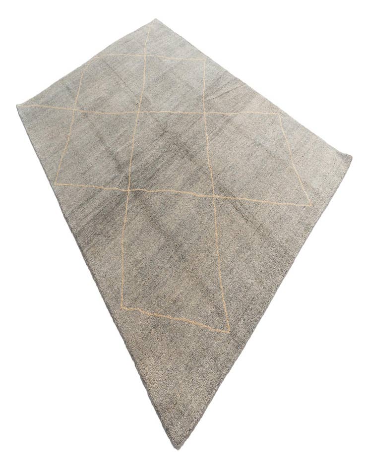 Detail image of 5' 7 x 8' 1  Hand Knotted Moroccan Wool Rug