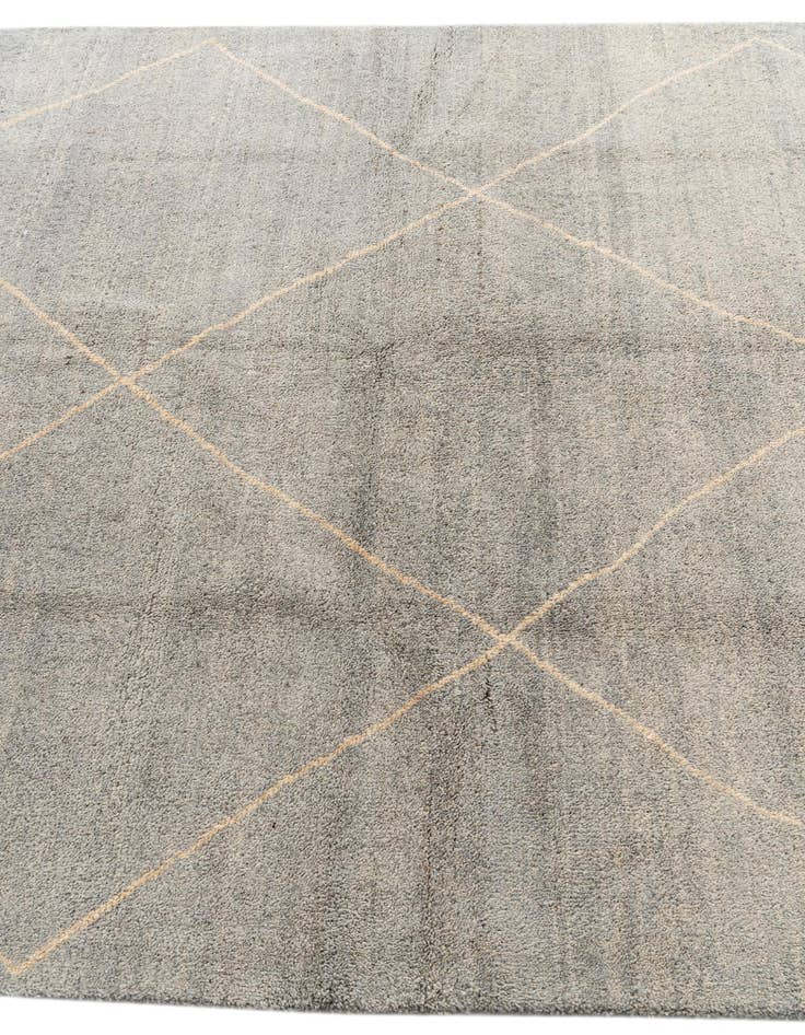 Detail image of 5' 7 x 8' 1  Hand Knotted Moroccan Wool Rug