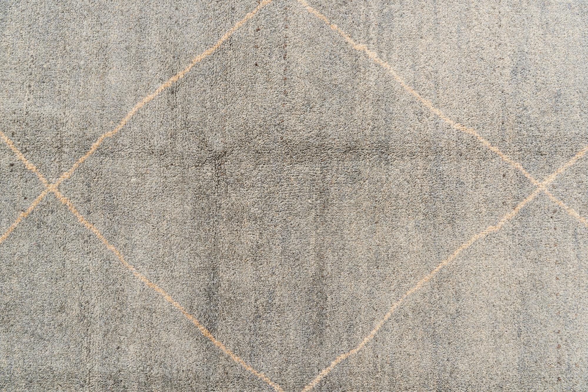 5' 7 x 8' 1 Hand Knotted Moroccan Wool Rug