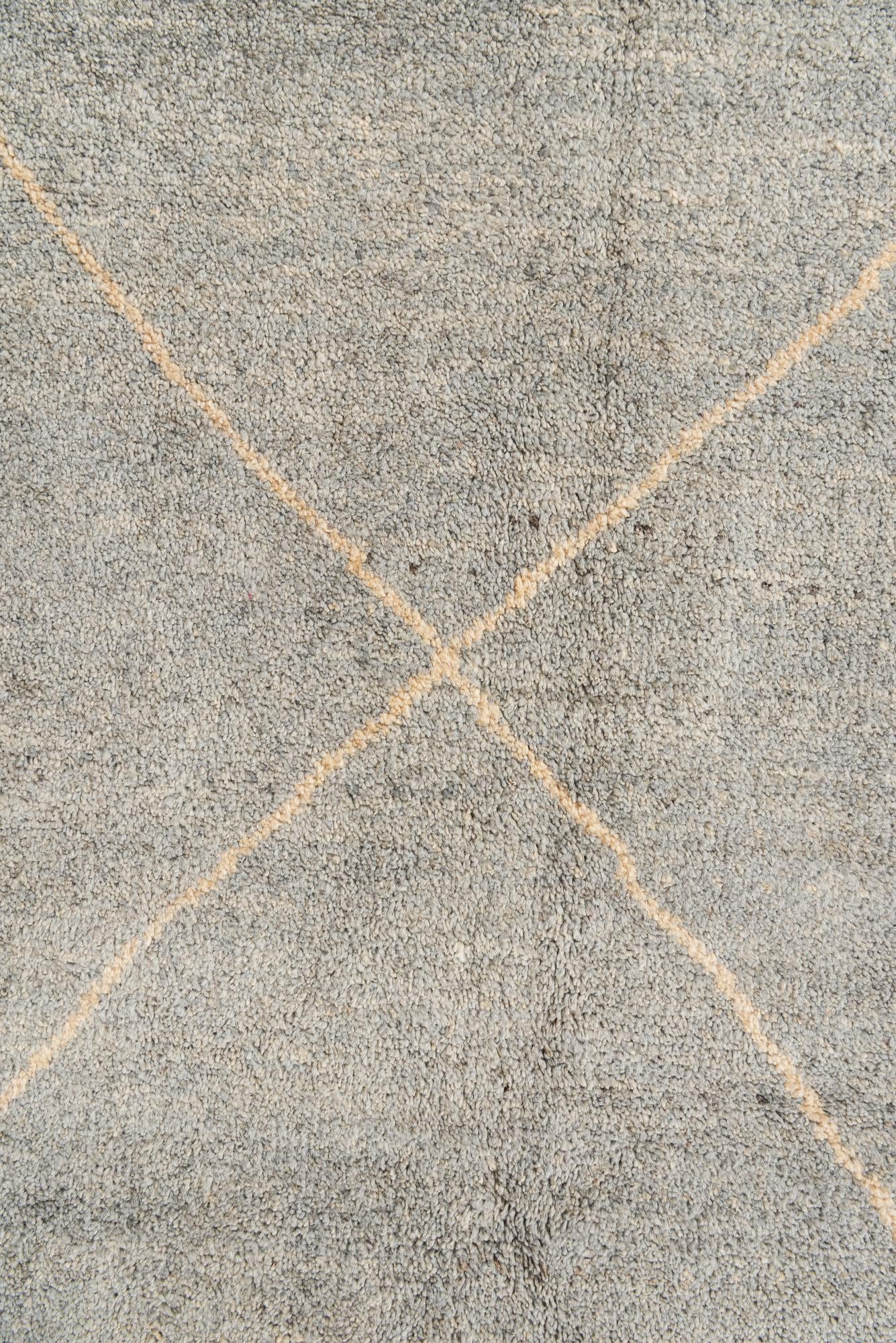 5' 7 x 8' 1 Hand Knotted Moroccan Wool Rug