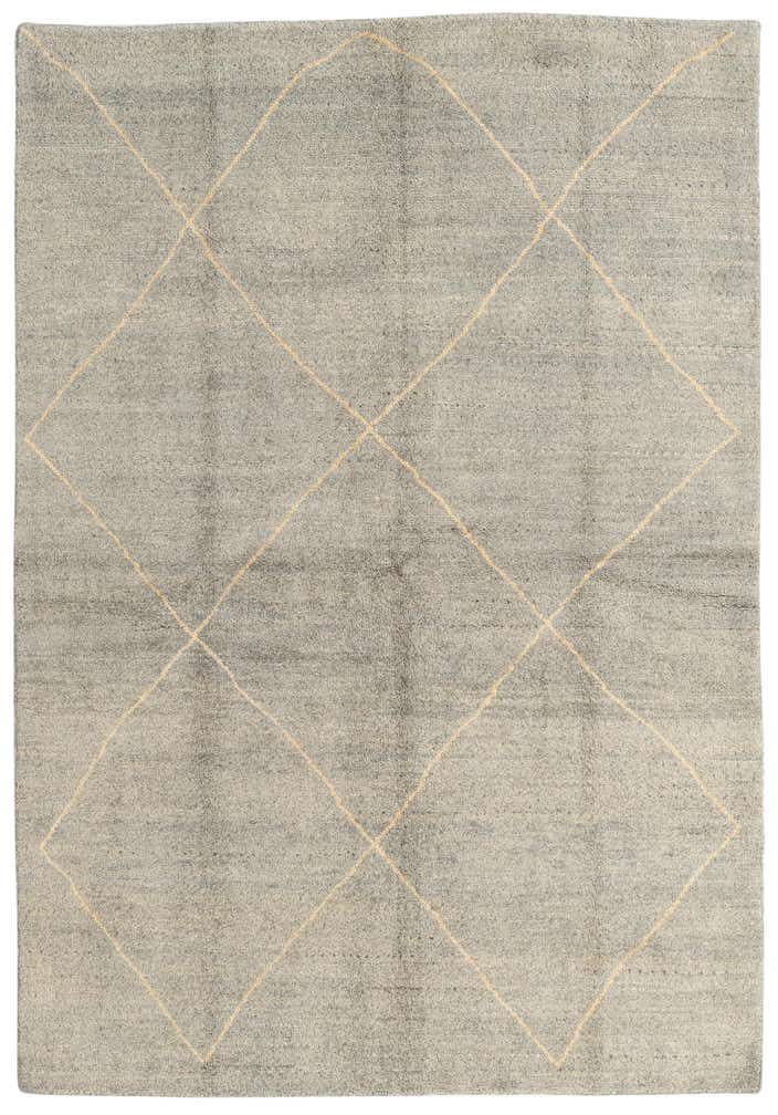 170cm x 245cm Handgeknüpft Marokkanisch Wolle Teppich
