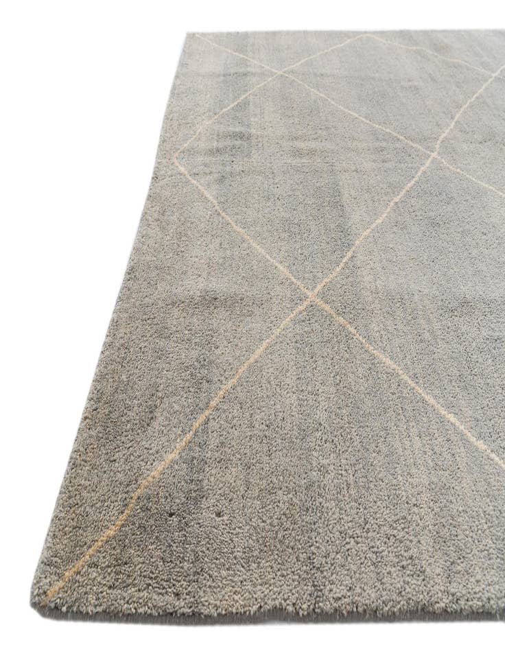 Detail image of 5' 8 x 8' 1  Hand Knotted Moroccan Wool Rug