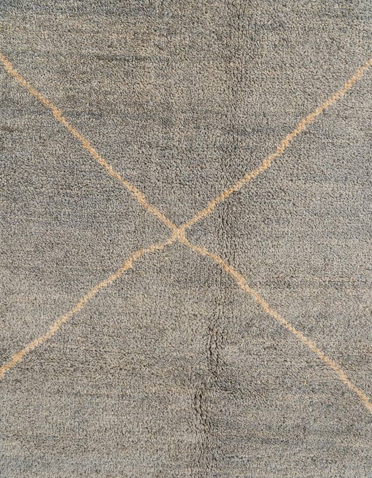 Detail image of 5' 8 x 8' 1  Hand Knotted Moroccan Wool Rug