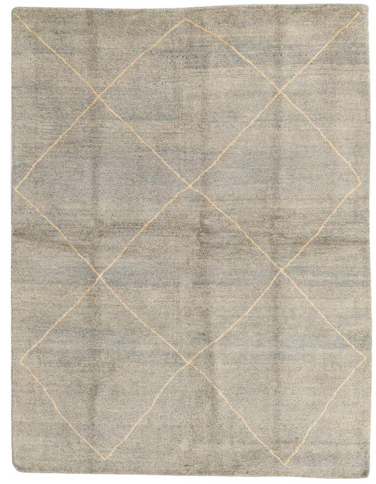 Detail image of 5' 8 x 8' 1 Hand Knotted Moroccan Wool Rug